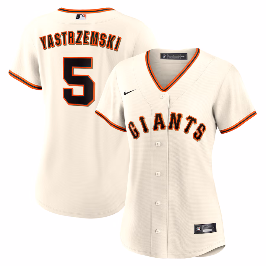 Women's San Francisco Giants Mike Yastrzemski Nike Cream Home Replica Player Jersey - ujerseystore