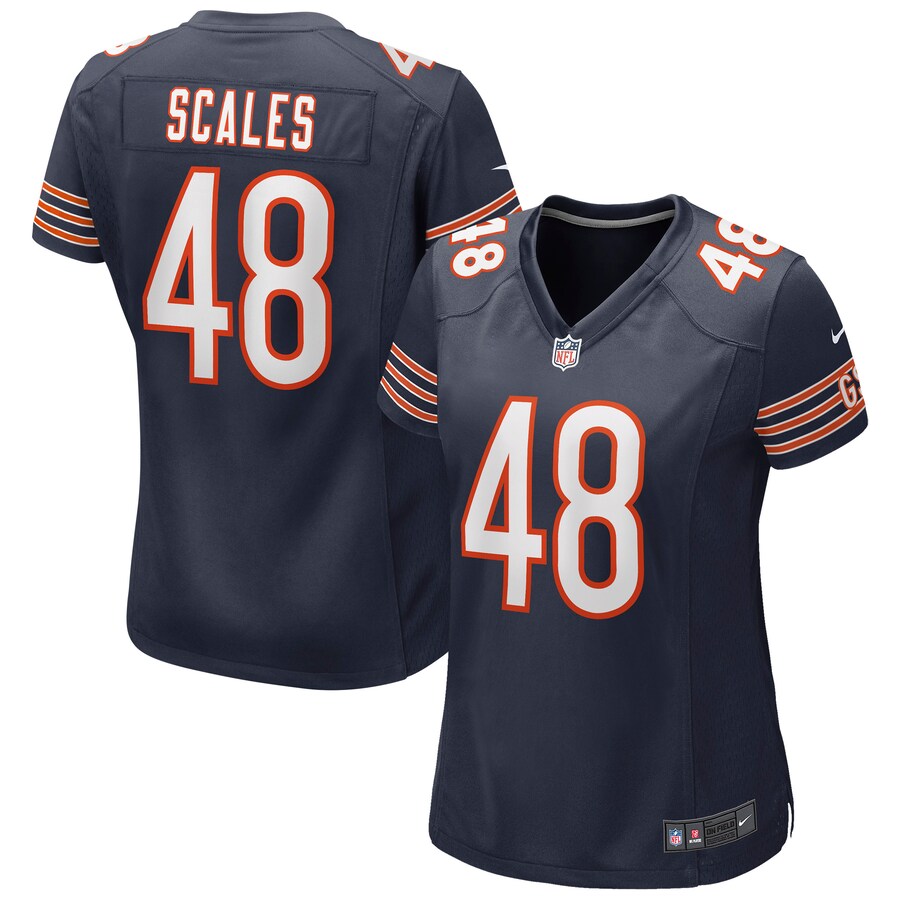 Women's Chicago Bears Patrick Scales Nike Navy Game Jersey - ujerseystore