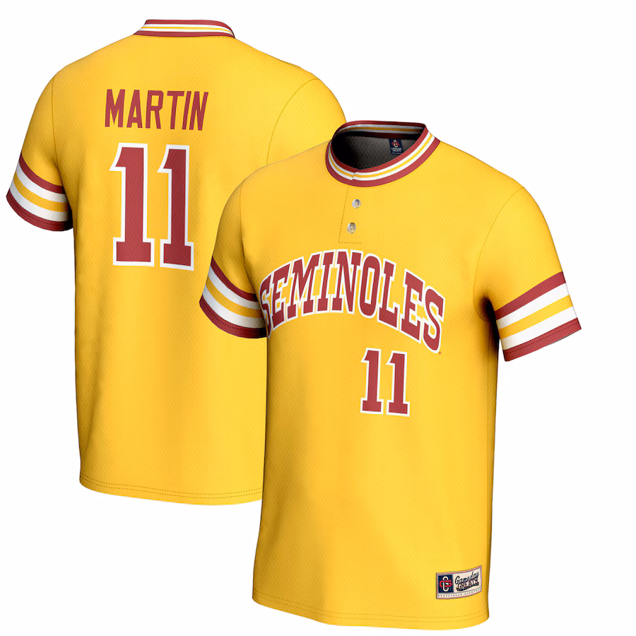 Youth GameDay Greats Mike Martin Gold Florida State Seminoles Lightweight Baseball Jersey - ujerseystore