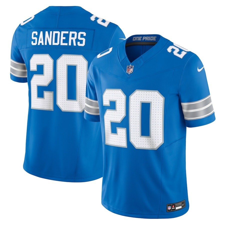 Men's Detroit Lions Barry Sanders Nike Blue Vapor F.U.S.E. Limited Jersey - ujerseystore