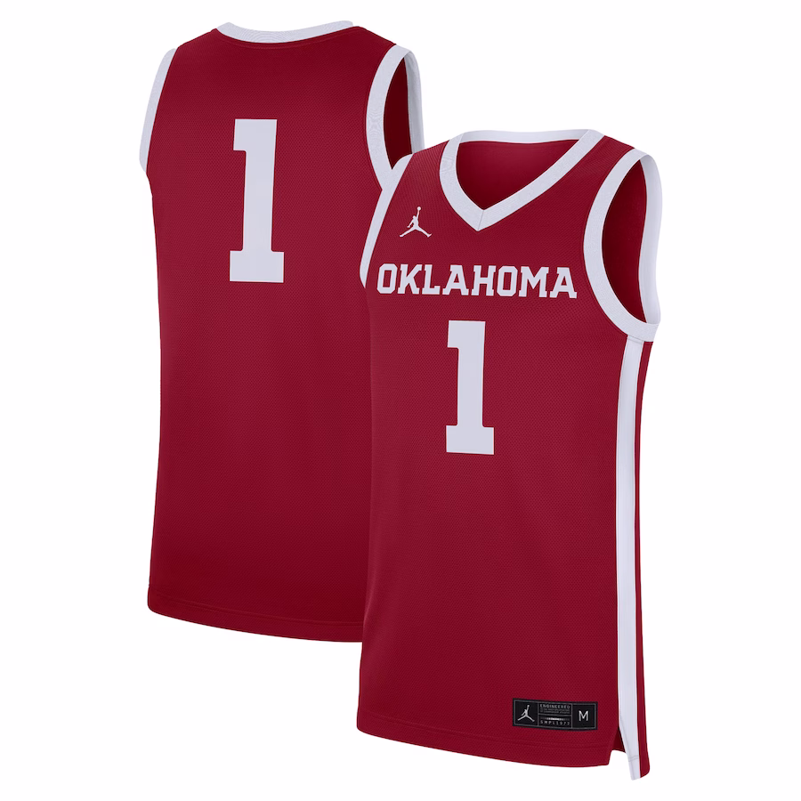 Oklahoma Sooners Jordan Brand Replica Jersey - Crimson - ujerseystore