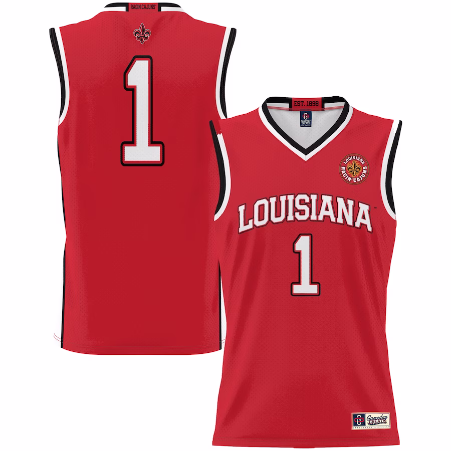 #1 Louisiana Ragin' Cajuns GameDay Greats Unisex Lightweight Basketball Jersey - Cardinal - ujerseystore