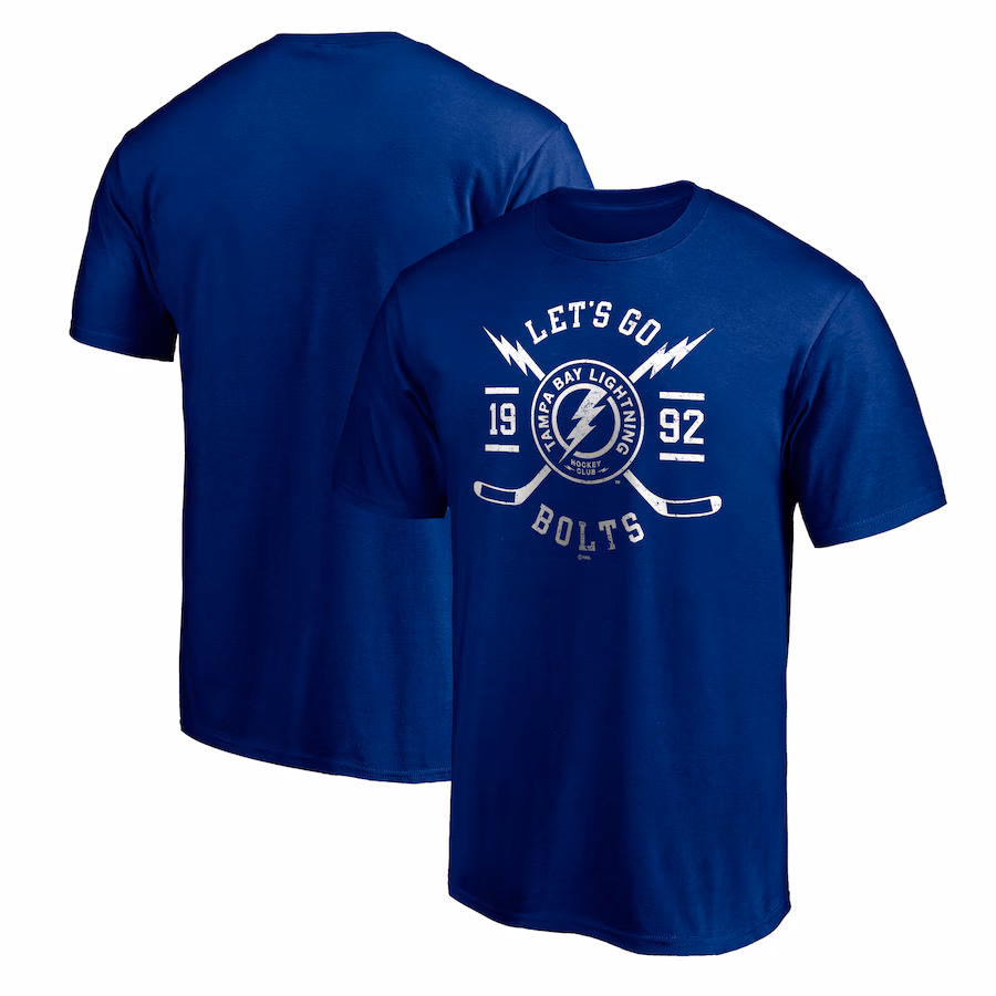 Men's Tampa Bay Lightning Royal Core Hometown T-Shirt - ujerseystore
