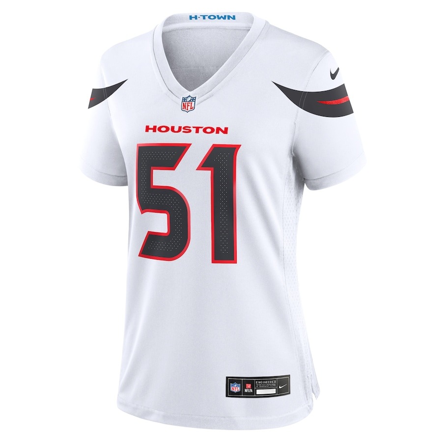 Women's Houston Texans Will Anderson Jr. Nike White Game Jersey - ujerseystore