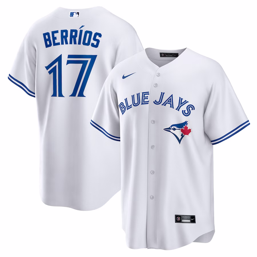 Men's Toronto Blue Jays José Berríos Nike White Home  Replica Player Jersey - ujerseystore