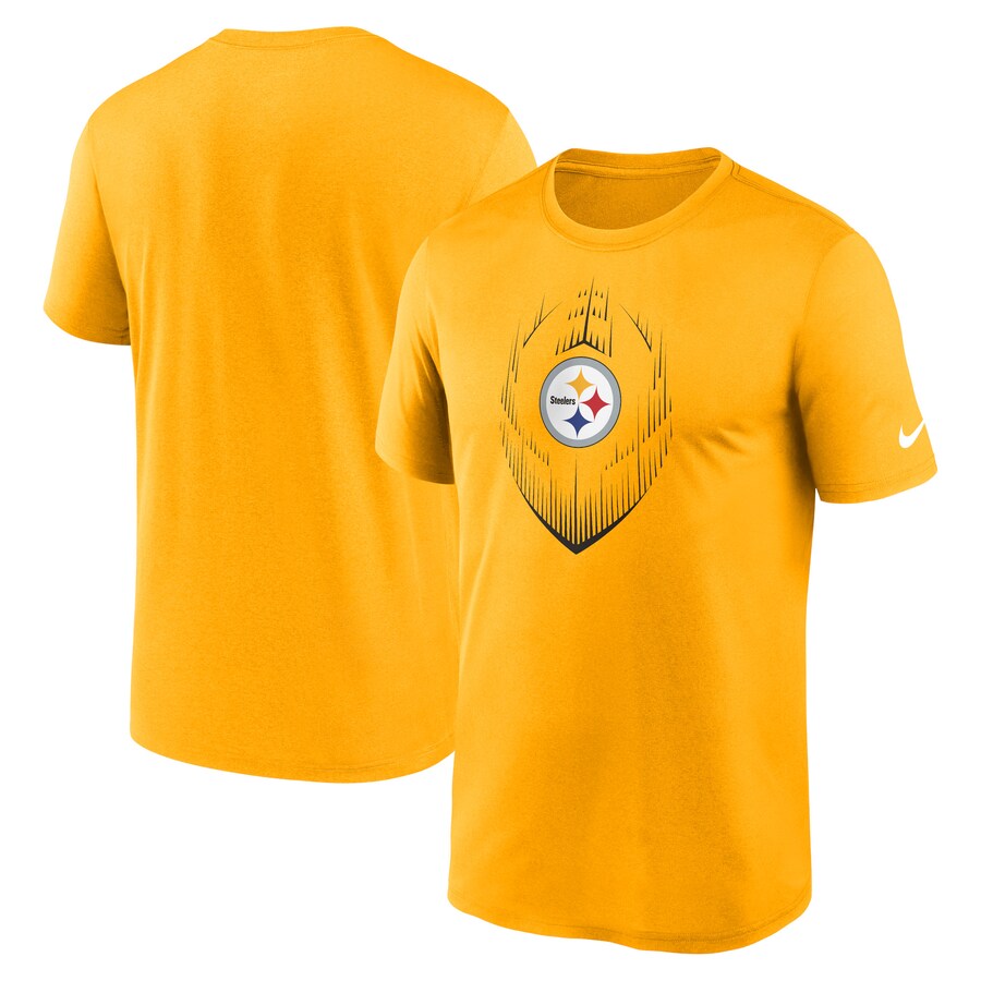 Men's Pittsburgh Steelers Nike Gold Primetime Legend Icon Performance T-Shirt - ujerseystore