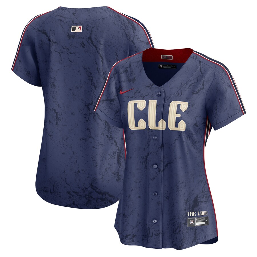 Women's Cleveland Guardians Nike Navy 2024 City Connect Limited Jersey - ujerseystore