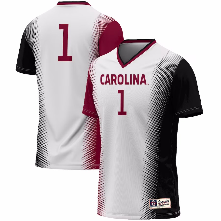 #1 South Carolina Gamecocks GameDay Greats Youth  Lightweight Women's Soccer Jersey - White - ujerseystore