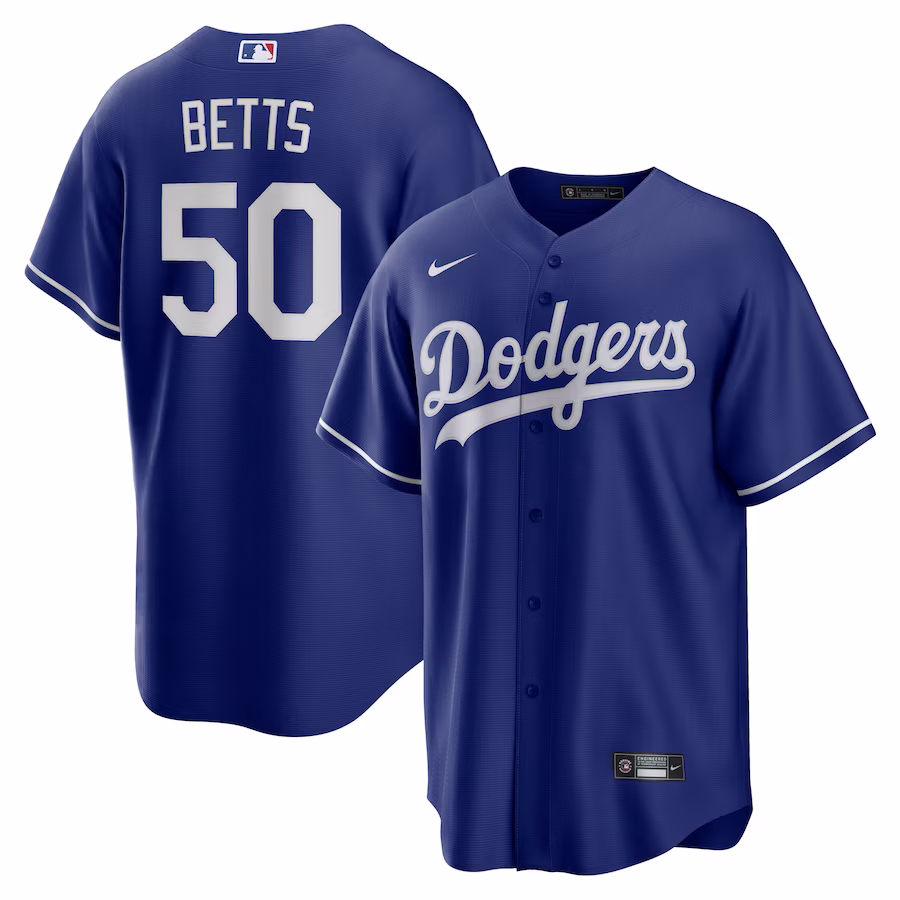 Men's Los Angeles Dodgers Mookie Betts Nike Royal Alternate Replica Player Name Jersey - ujerseystore