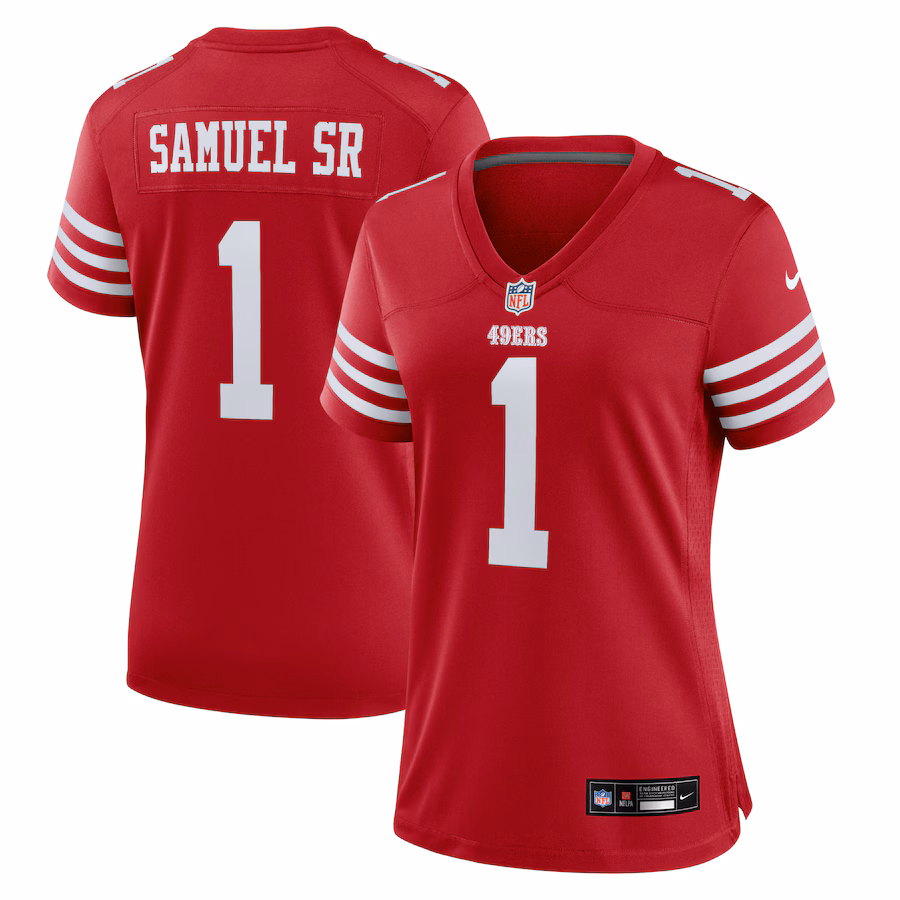 Women's San Francisco 49ers Deebo Samuel Sr Nike Scarlet Game Jersey - ujerseystore