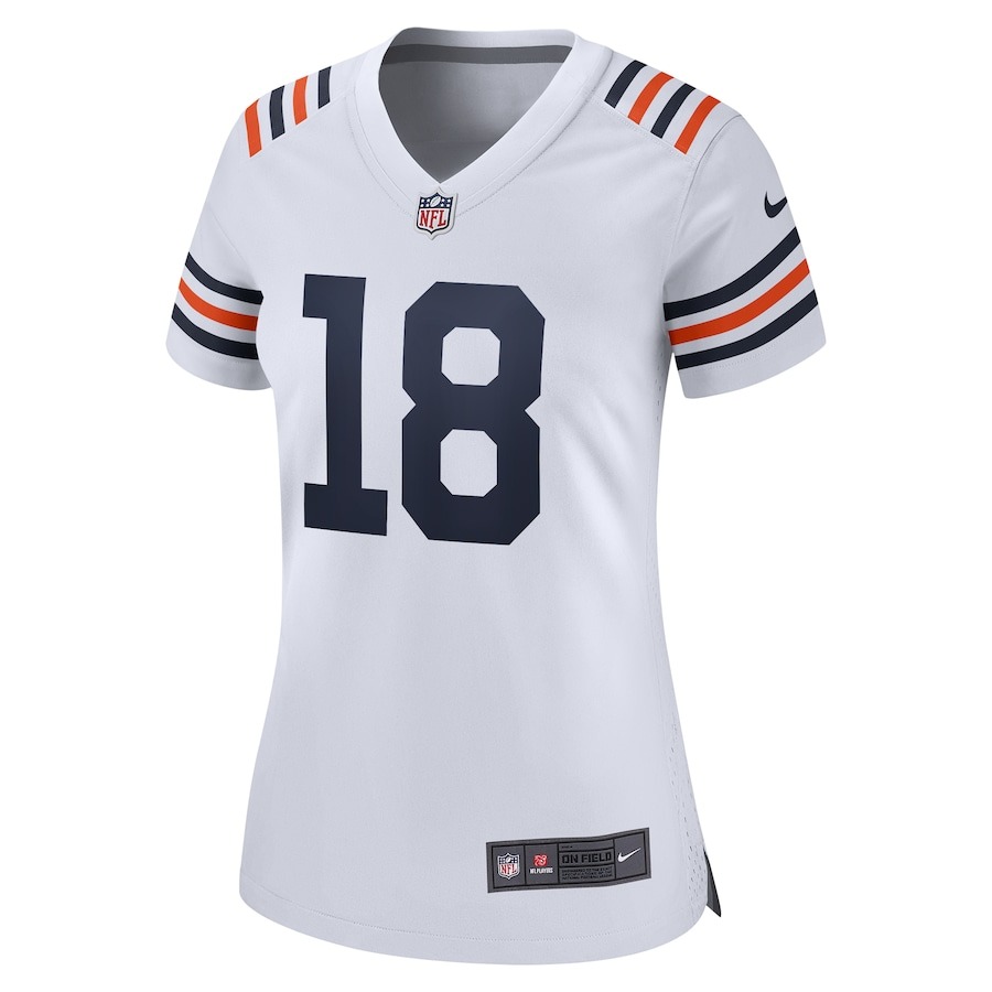 Women's Chicago Bears Caleb Williams Nike White 2024 NFL Draft 2nd Alternate Game Player Jersey - ujerseystore
