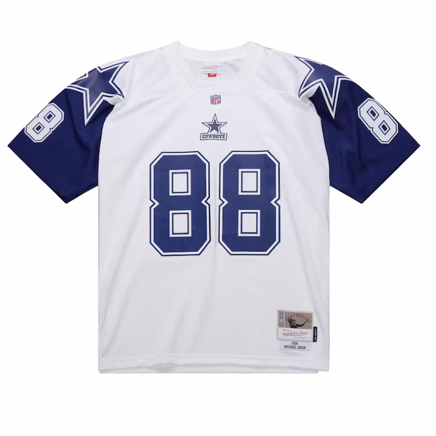 Men's Dallas Cowboys Michael Irvin Mitchell & Ness White 1994 Alternate Legacy Replica Jersey - ujerseystore
