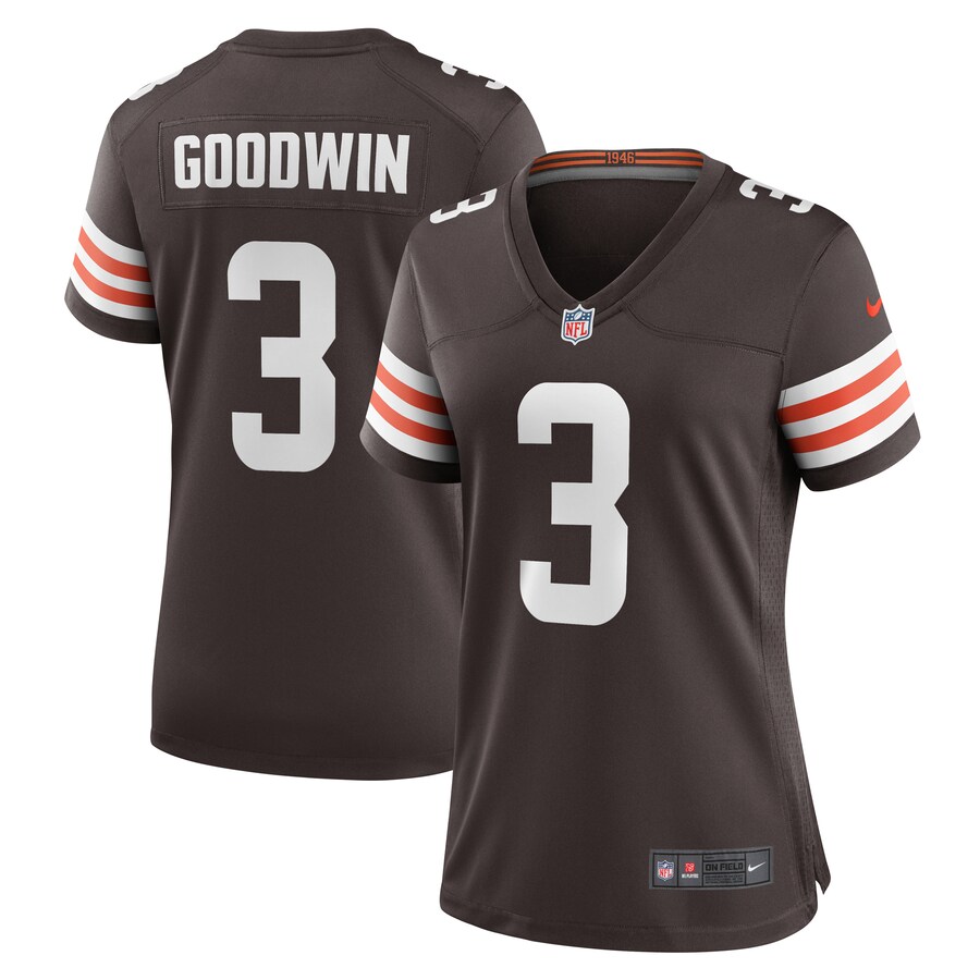 Women's Cleveland Browns Marquise Goodwin Nike Brown Game Jersey - ujerseystore