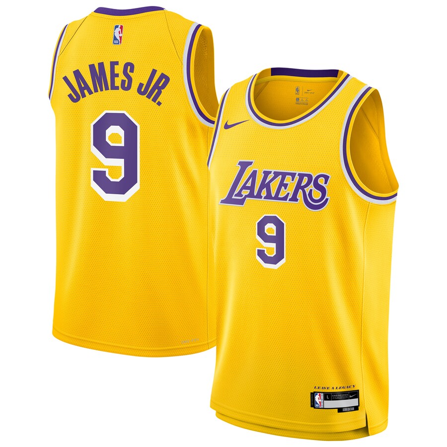 Youth Los Angeles Lakers Bronny James Jr. Nike Gold Swingman Jersey - Icon Edition - ujerseystore