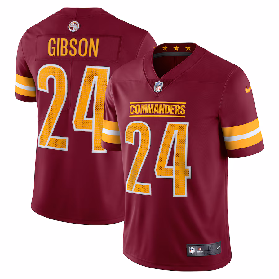 Men's Washington Commanders Antonio Gibson Nike Burgundy Vapor Limited Jersey - ujerseystore