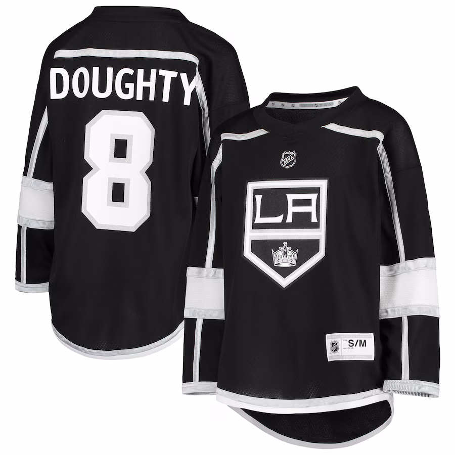 Youth Los Angeles Kings Drew Doughty Black Home Replica Player Jersey - ujerseystore