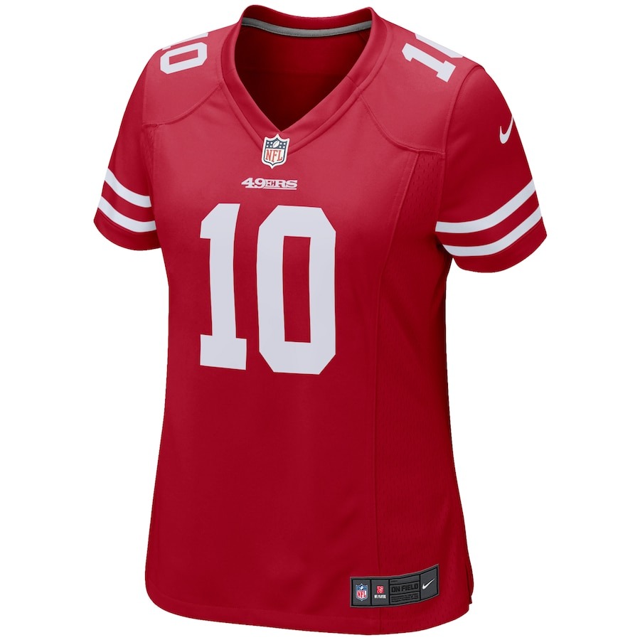 Women's San Francisco 49ers Jimmy Garoppolo Nike Scarlet Game Player Jersey - ujerseystore