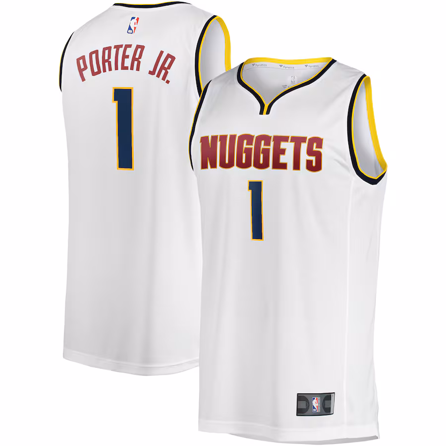 Men's Denver Nuggets Michael Porter Jr. Fanatics White Fast Break Player Jersey - Association Edition - ujerseystore