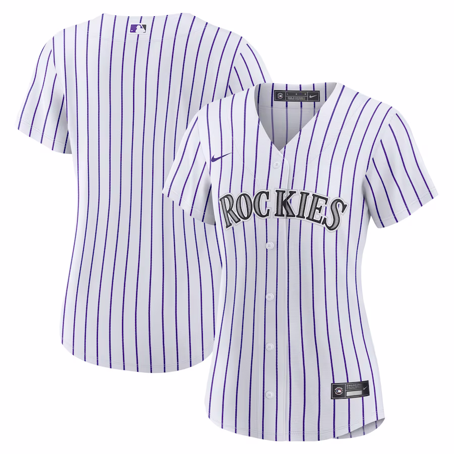 Women's Colorado Rockies Nike White Home Replica Team Jersey - ujerseystore