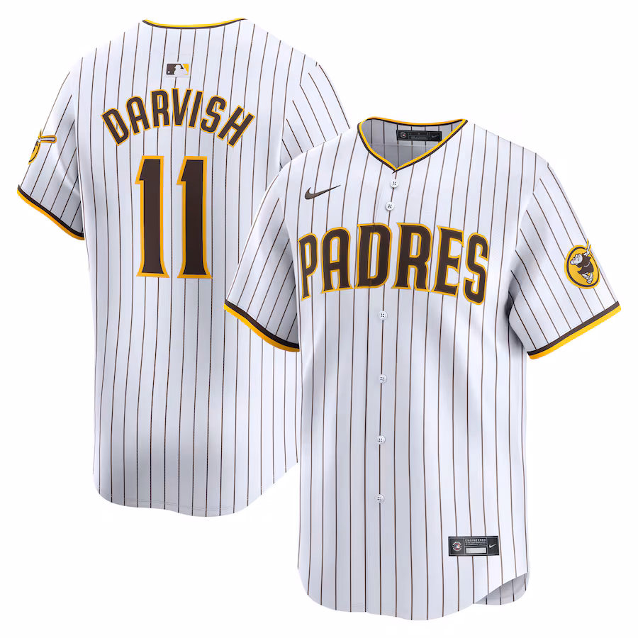 Men's San Diego Padres Yu Darvish Nike White Home Limited Player Jersey - ujerseystore