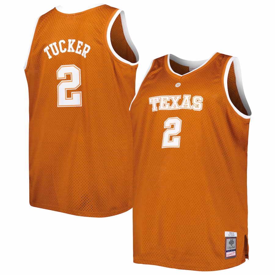 PJ Tucker Texas Longhorns Mitchell & Ness 2005/06 Big & Tall Swingman Jersey - Texas Orange - ujerseystore