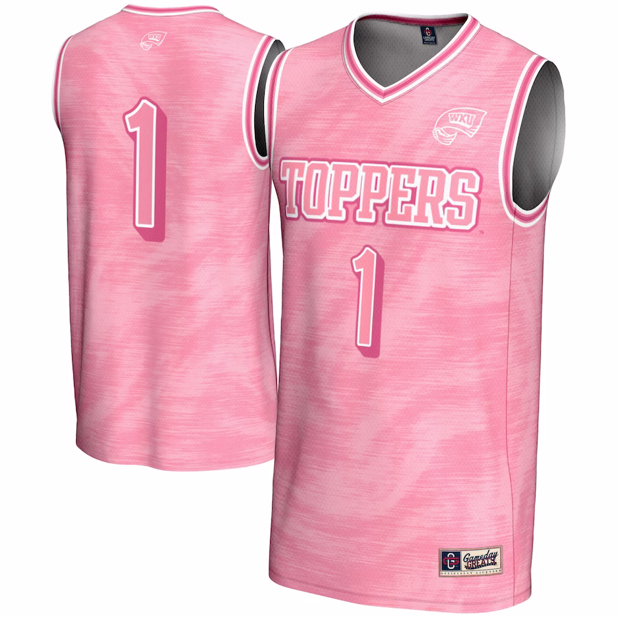 #1 Western Kentucky Hilltoppers GameDay Greats Unisex Lightweight Basketball Jersey - Pink - ujerseystore