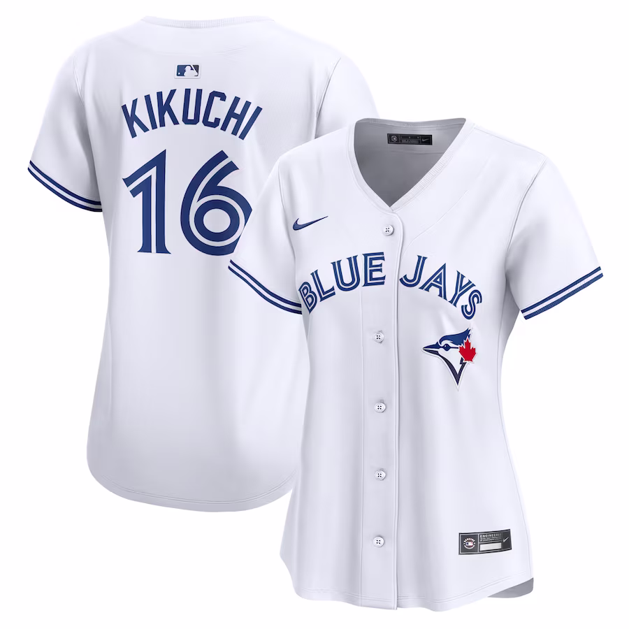 Women's Toronto Blue Jays Yusei Kikuchi Nike White Home Limited Player Jersey - ujerseystore