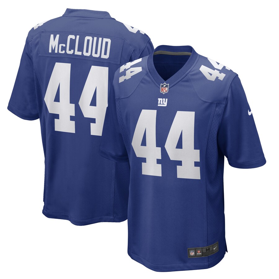 Men's New York Giants Nick McCloud Nike Royal Game Player Jersey - ujerseystore