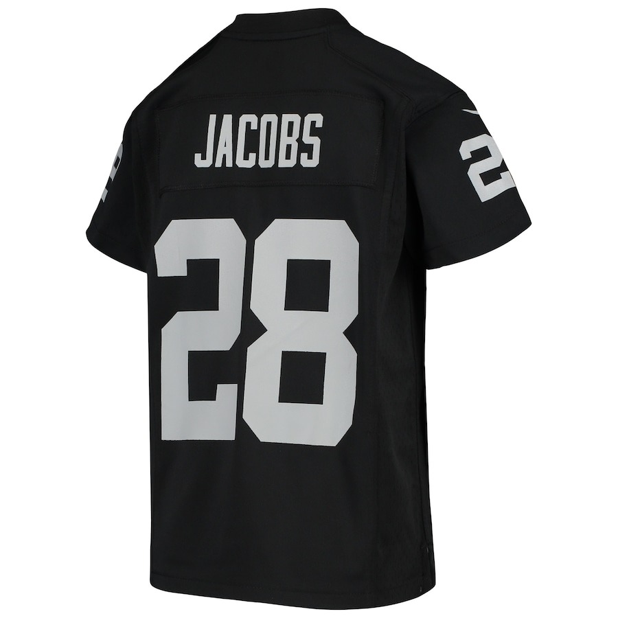 Youth Las Vegas Raiders Josh Jacobs Nike Black Game Jersey - ujerseystore