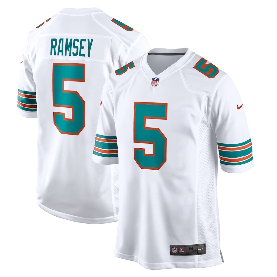 Men's Miami Dolphins Jalen Ramsey Nike White Alternate Game Jersey - ujerseystore