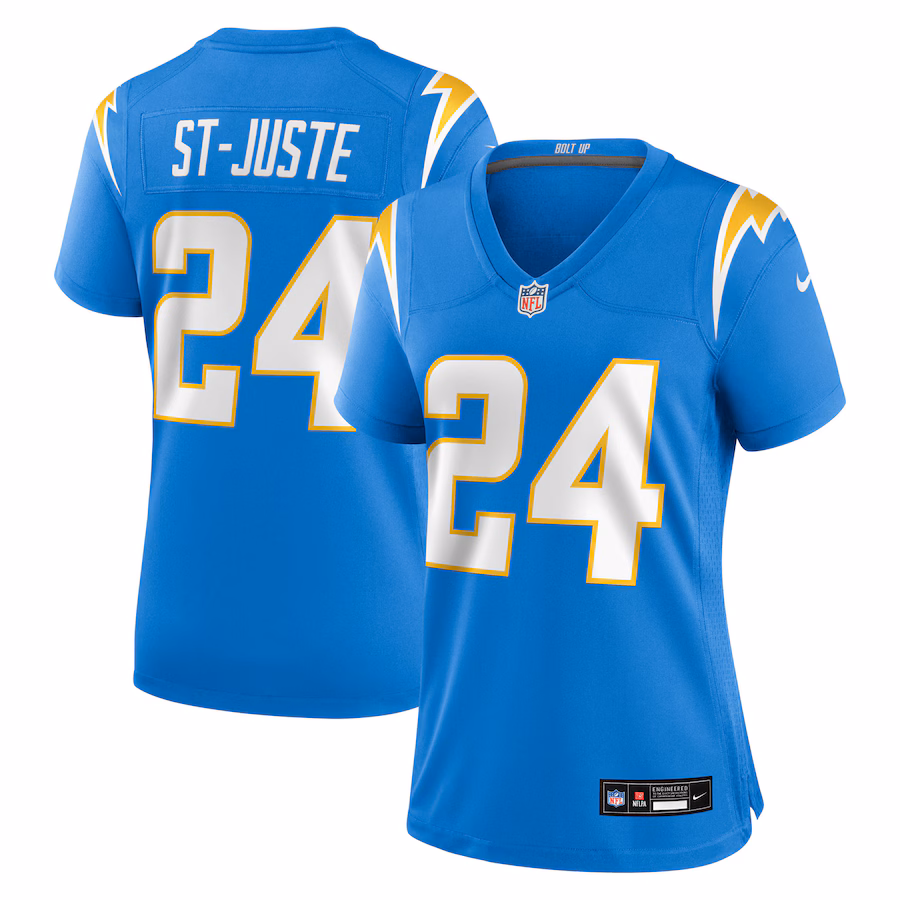 Women's Los Angeles Chargers Benjamin St-Juste Nike Powder Blue Team Game Jersey - ujerseystore