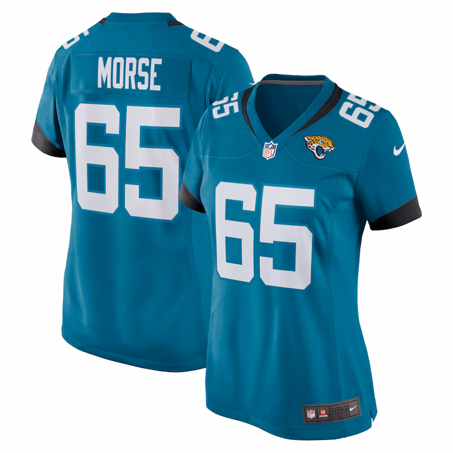 Women's Jacksonville Jaguars Mitch Morse Nike  Teal Team Game Jersey - ujerseystore