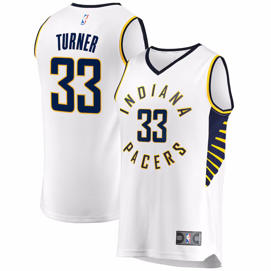 Men's Indiana Pacers Myles Turner Fanatics White Fast Break Replica Jersey - Association Edition - ujerseystore