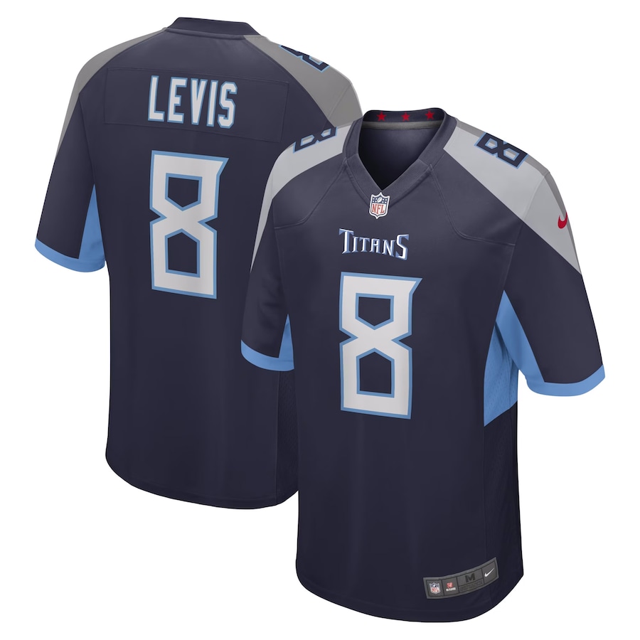 Youth Tennessee Titans Will Levis Nike Navy Game Jersey - ujerseystore