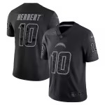 Men's Los Angeles Chargers Justin Herbert Nike Black RFLCTV Limited Jersey - ujerseystore