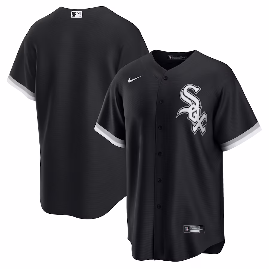 Men's Chicago White Sox Nike Black Alternate Replica Team Jersey - ujerseystore