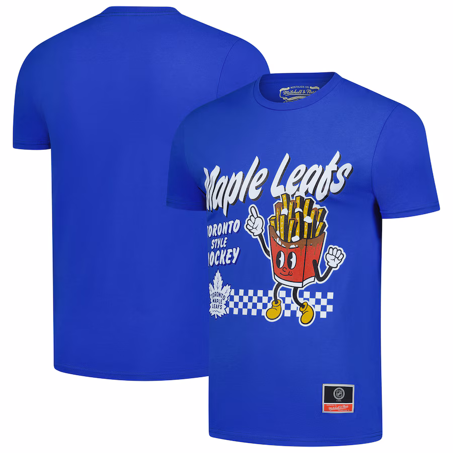 Men's Toronto Maple Leafs Mitchell & Ness Blue Local Food T-Shirt - ujerseystore