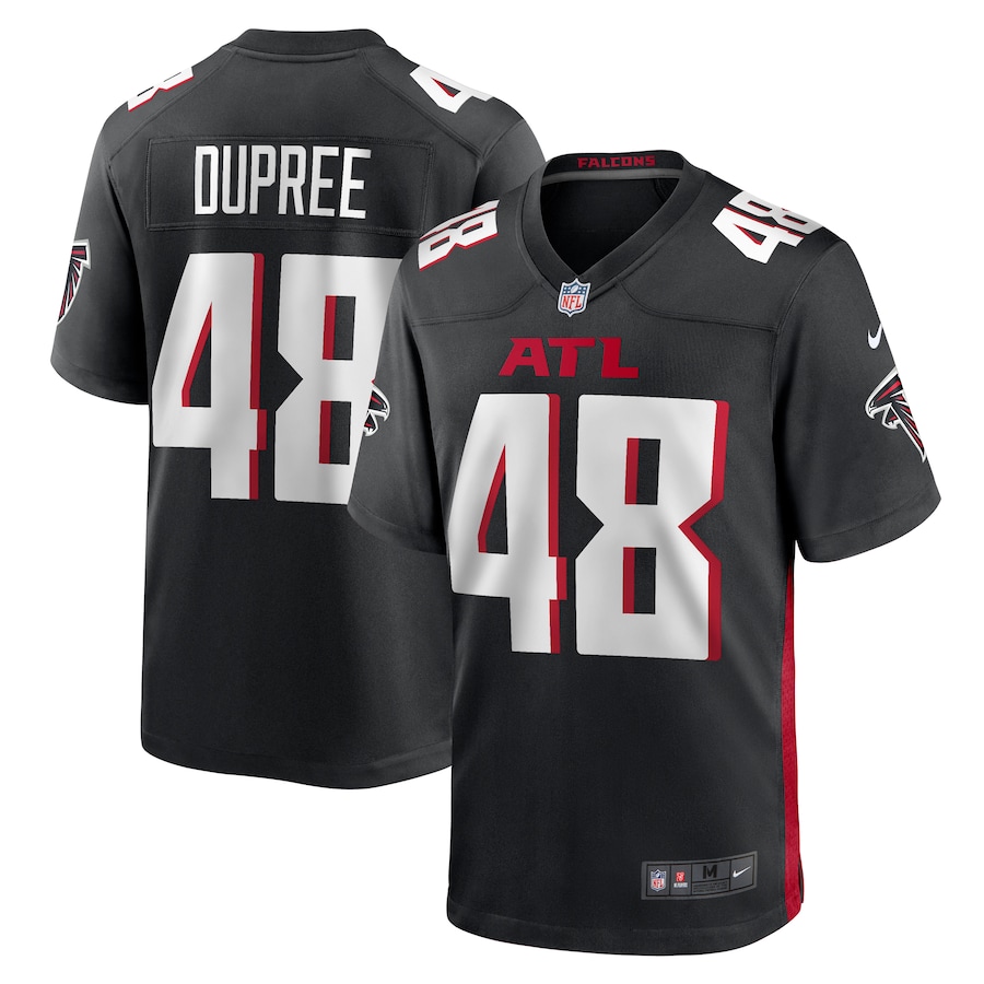 Men's Atlanta Falcons Bud Dupree Nike Black Game Player Jersey - ujerseystore