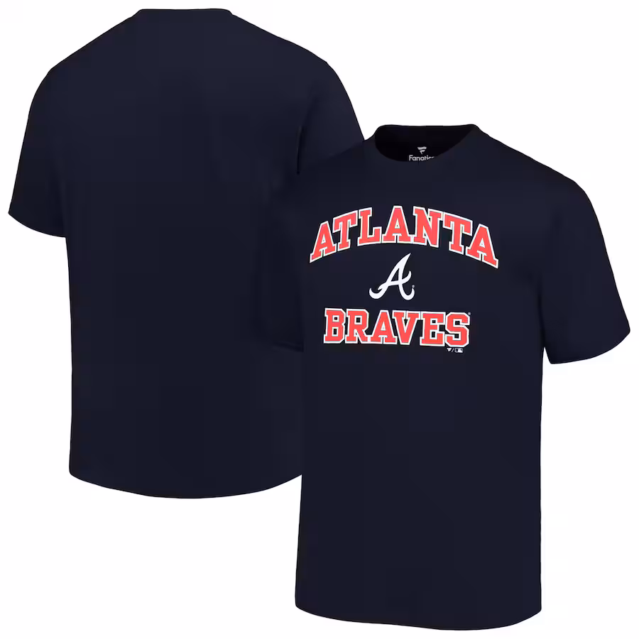 Men's Atlanta Braves Profile Navy Big & Tall Heart & Soul T-Shirt - ujerseystore