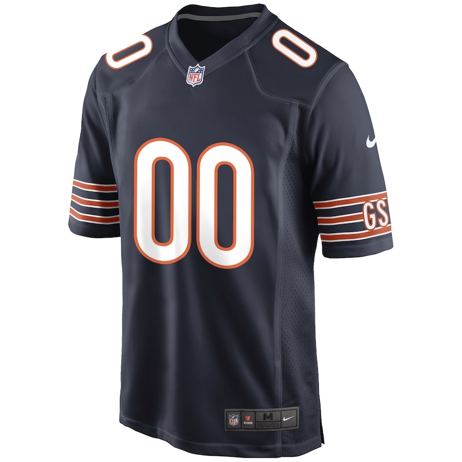 Men's Chicago Bears Nike Navy Custom Game Jersey - ujerseystore