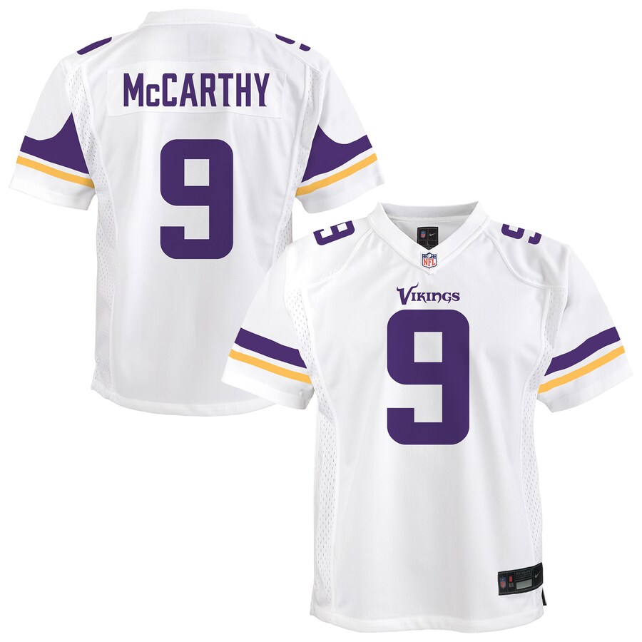 Youth Minnesota Vikings J.J. McCarthy Nike White Game Jersey - ujerseystore