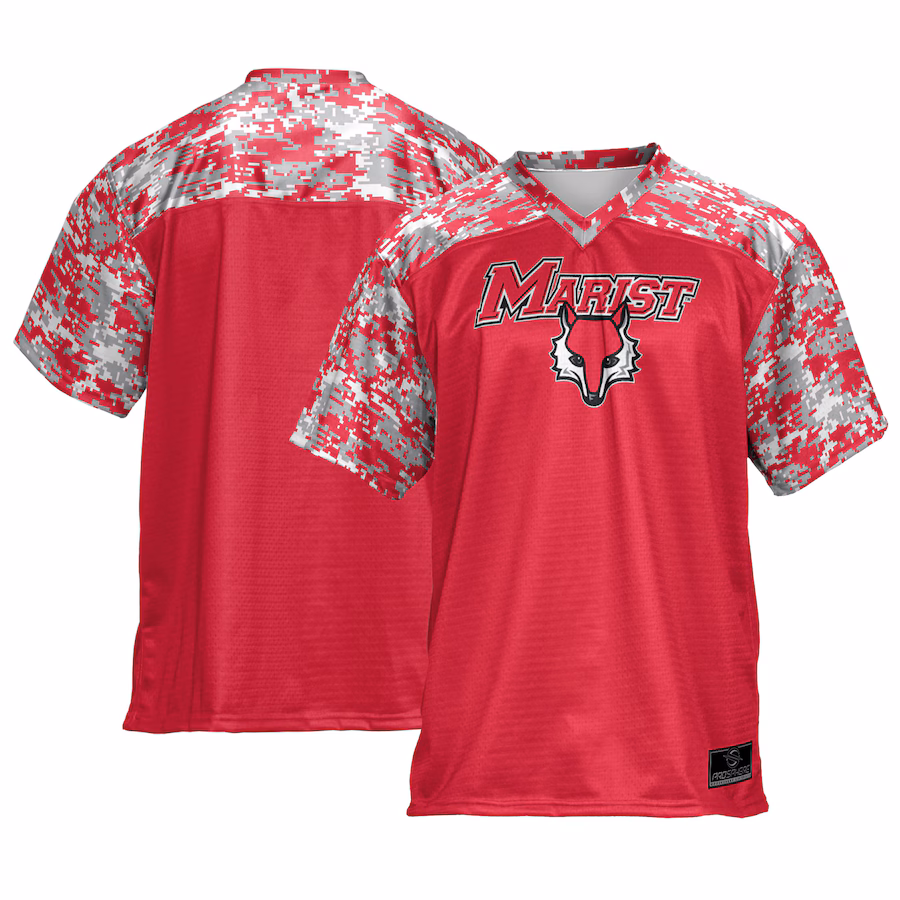 Youth ProSphere  Red Marist Red Foxes  Football Jersey - ujerseystore