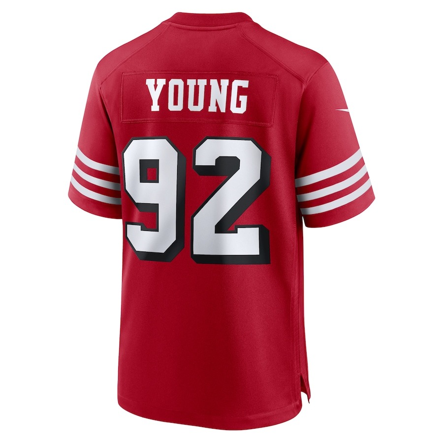 Men's San Francisco 49ers Chase Young Nike Scarlet Alternate Game Jersey - ujerseystore