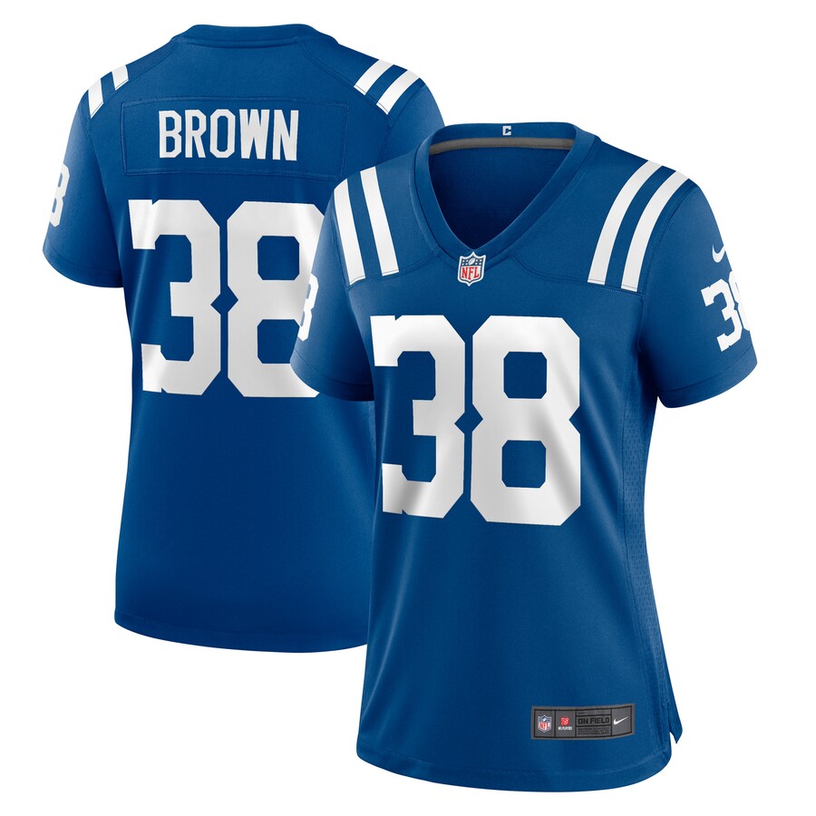 Women's Indianapolis Colts Tony Brown Nike Royal Player Game Jersey - ujerseystore