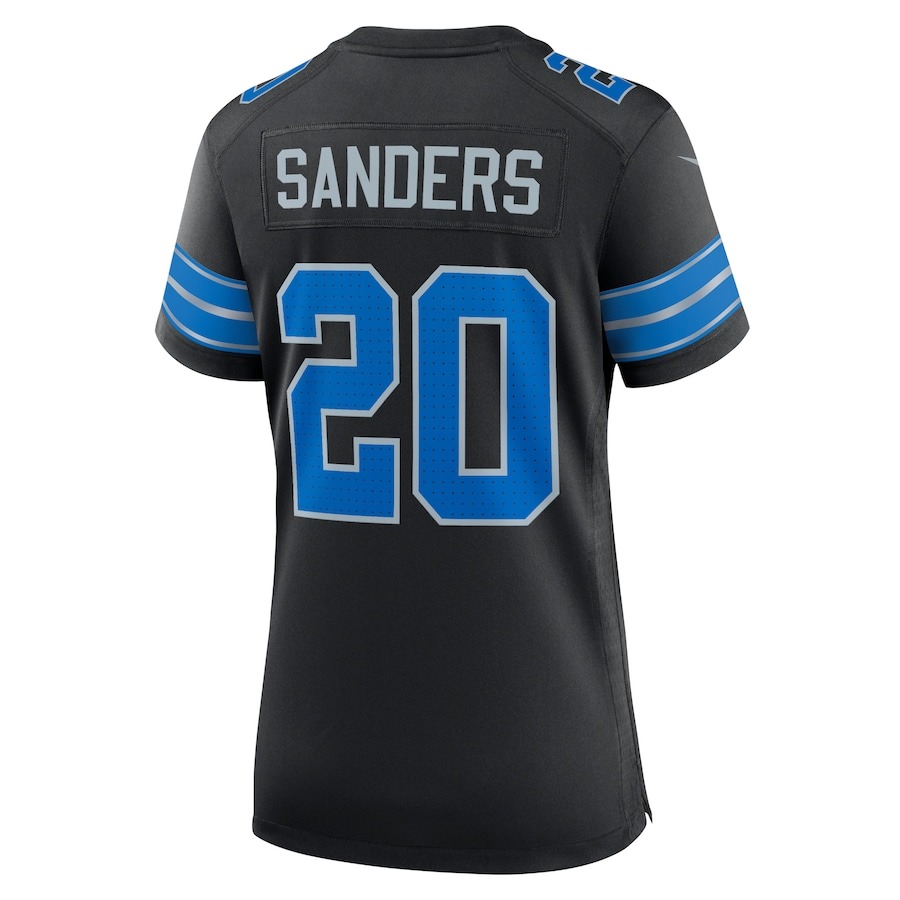 Women's Detroit Lions Barry Sanders Nike Black 2nd Alternate Retired Player Game Jersey - ujerseystore