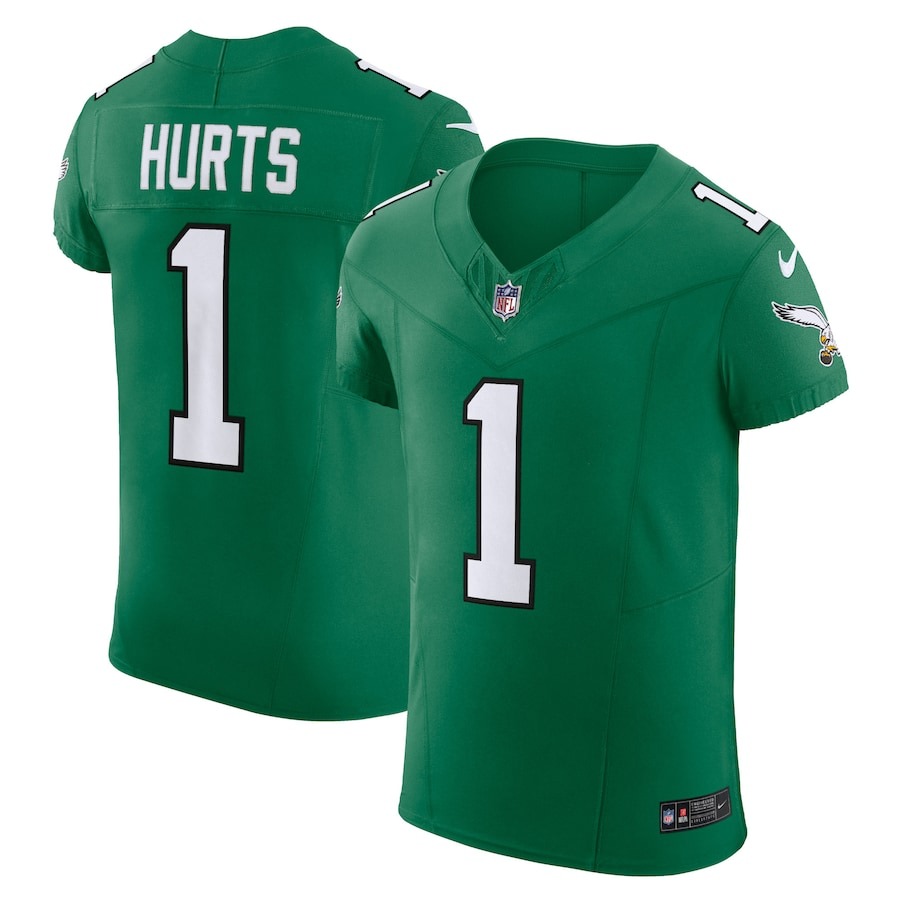 Men's Philadelphia Eagles Jalen Hurts Nike Kelly Green Alternate Vapor F.U.S.E. Elite Jersey - ujerseystore