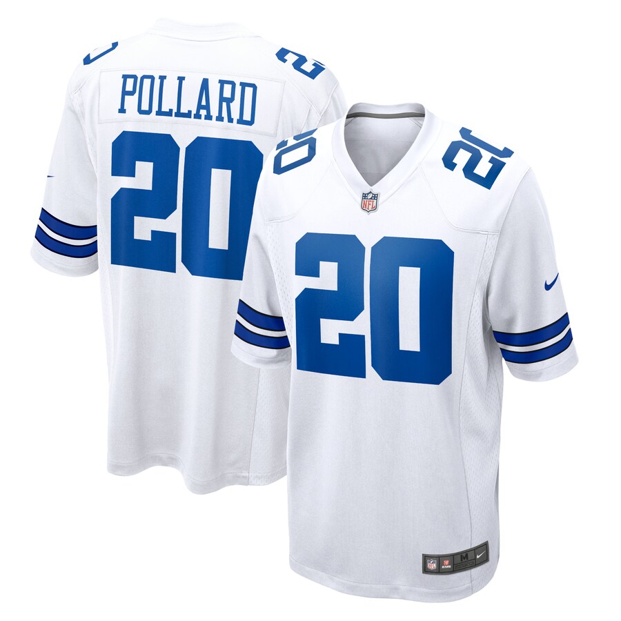 Men's Dallas Cowboys Tony Pollard Nike White Game Player Jersey - ujerseystore