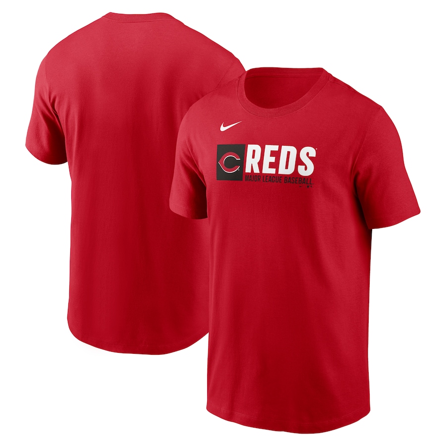 Men's Cincinnati Reds Nike Red Team Block T-Shirt - ujerseystore