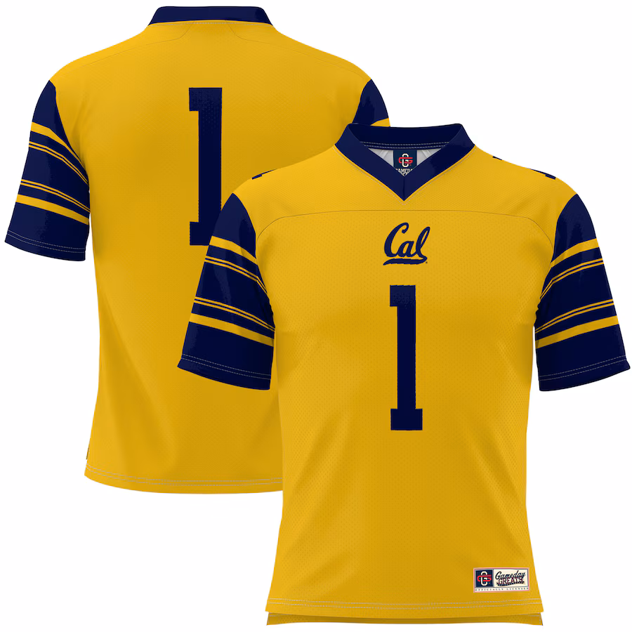 Youth GameDay Greats #1 Gold Cal Bears Football Jersey - ujerseystore