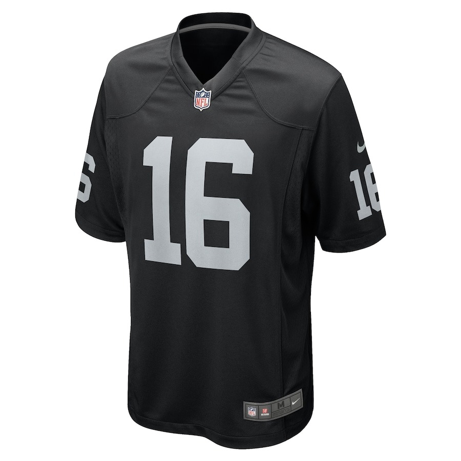 Men's Las Vegas Raiders Jakobi Meyers Nike Black Game Player Jersey - ujerseystore